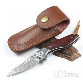 Heart Layer Damascus Folding Knife UD2206641 Emissary (Damascus Steel)
